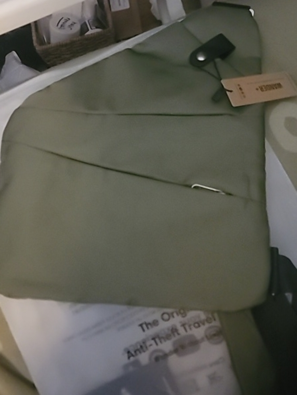 Wander + Anti Theft Travel Bag- Army Green- Unisex